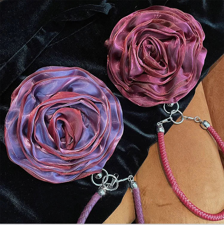 Party Clutch Fairy Hostess Flower Silk Mini Banquet Lipstick Key Purse Luxury Tote Designer Lady Prom Crossbody Handbags