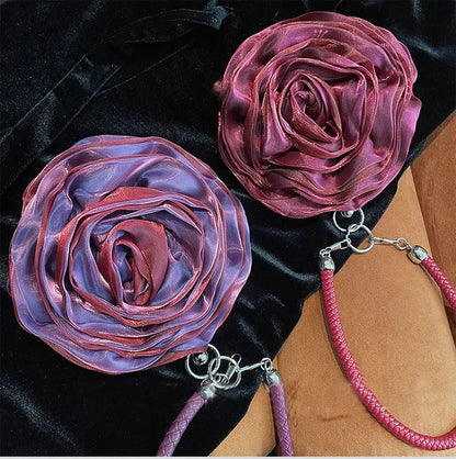 Party Clutch Fairy Hostess Flower Silk Mini Banquet Lipstick Key Purse Luxury Tote Designer Lady Prom Crossbody Handbags