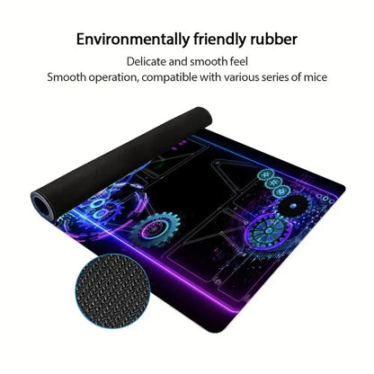Tech Gear Circuit Large Desk Mat Mouse Pad Mouse Mat Gaming Keyboard Mat Play mat Non-Slip  Rubber PC Gaming Office Table Decor