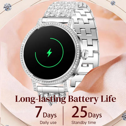 Luxury Bluetooth Call Smartwatch Women's Smart Watch Clock Ladies Gift Fitness Tracker Wrist Watches for Woman Android iOS 2026