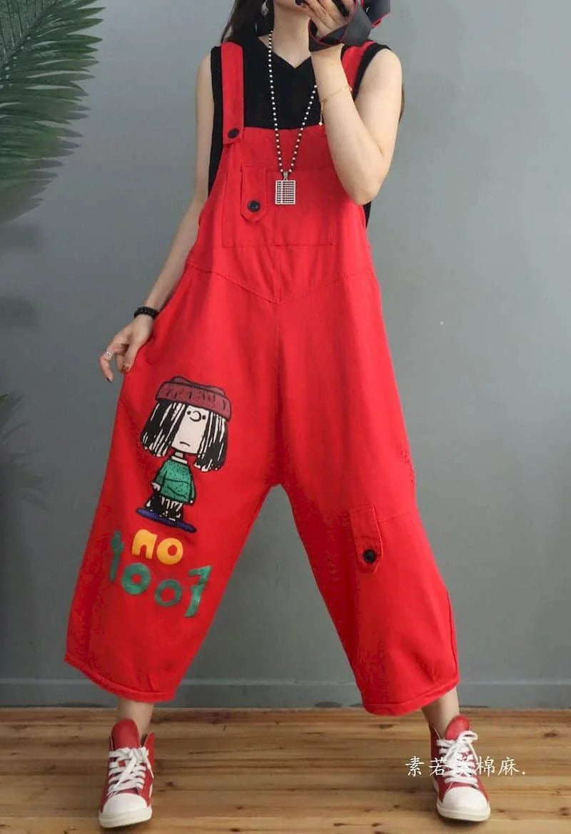 Denim Jumpsuits Women Straight Pants One Piece Outfit Women Rompes Loose Korean Style Casual Vintage Playsuits Women Clothing