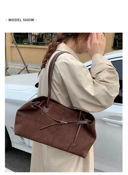 Women's PU Leather Shoulder Bag 2026 Winter New Fashion Retro Underarm Bag Luxury Brand Designer Handbags and Purses Tote Bags