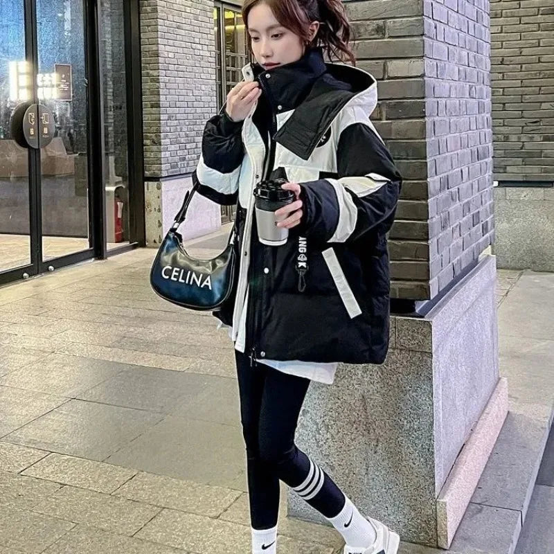 New Winter Coat for Women Coats Parkas Jackets Hooded Cotton Padded Jacket Korean Fashion Loose Super Hot Coats Cheap
