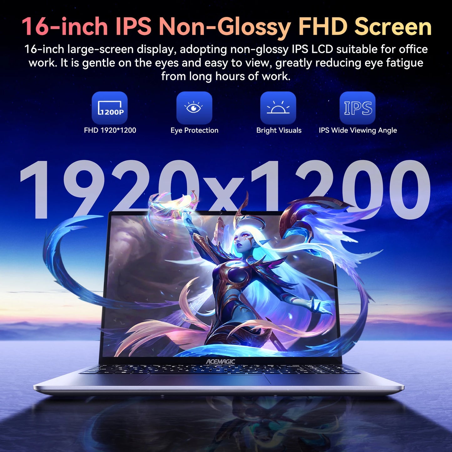 ACEMAGIC AMD Ryzen 9 6900HX Gaming Laptop 16 Inch IPS Display 16GB LPDDR5 512GB NVMe SSD Radeon 680M Graphics Windows 11 Pro WiF