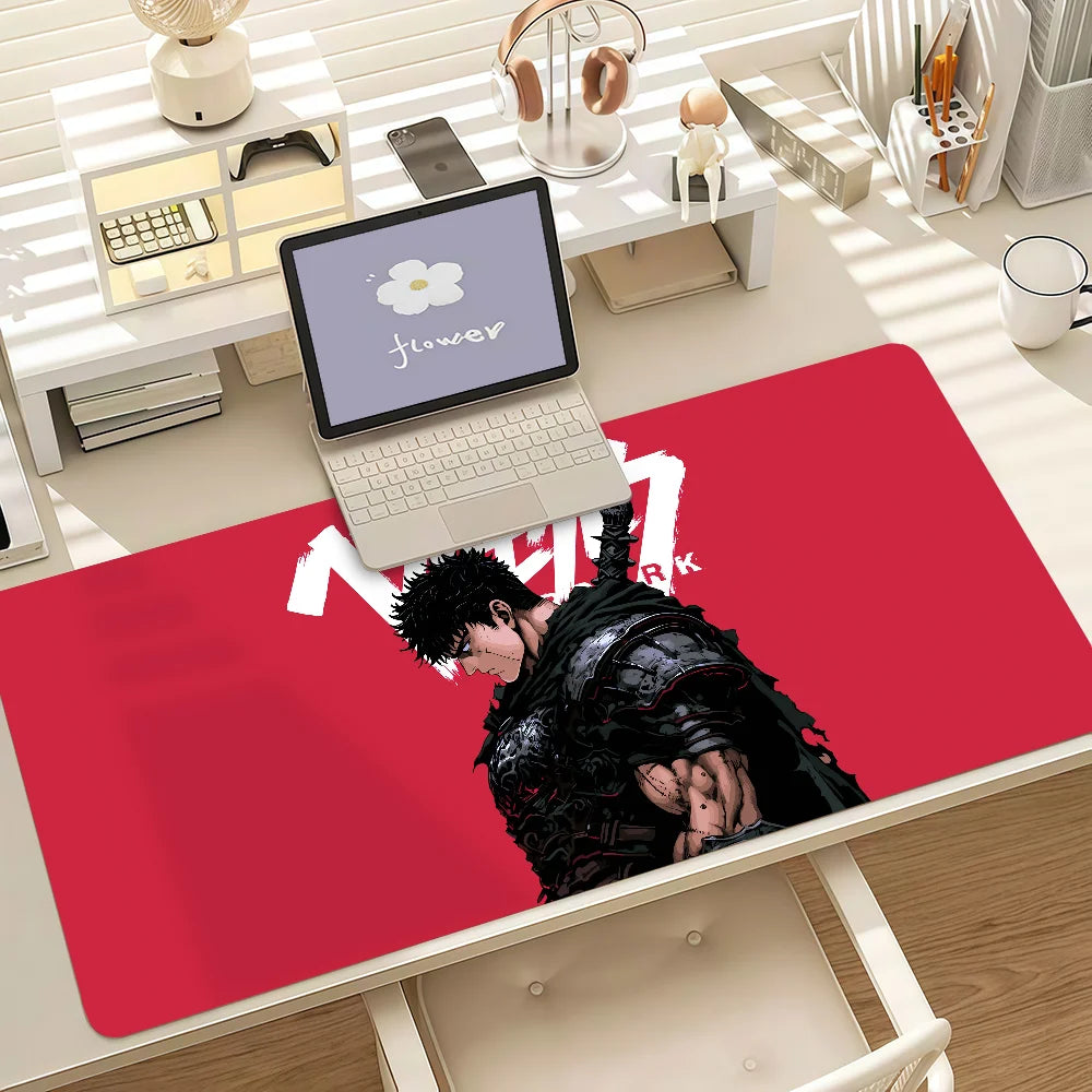 Retro Classic Comics B-berserk Mouse Pad Anti Slip Rubber Edge Locked Thickened Laptop Gaming Desk Mat