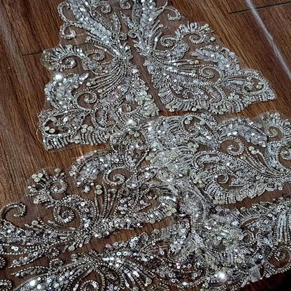 Luminous diamond sequins cathedral 3 meters wide veil bridal wedding accessories real with hair comb luxury veil custommade veil