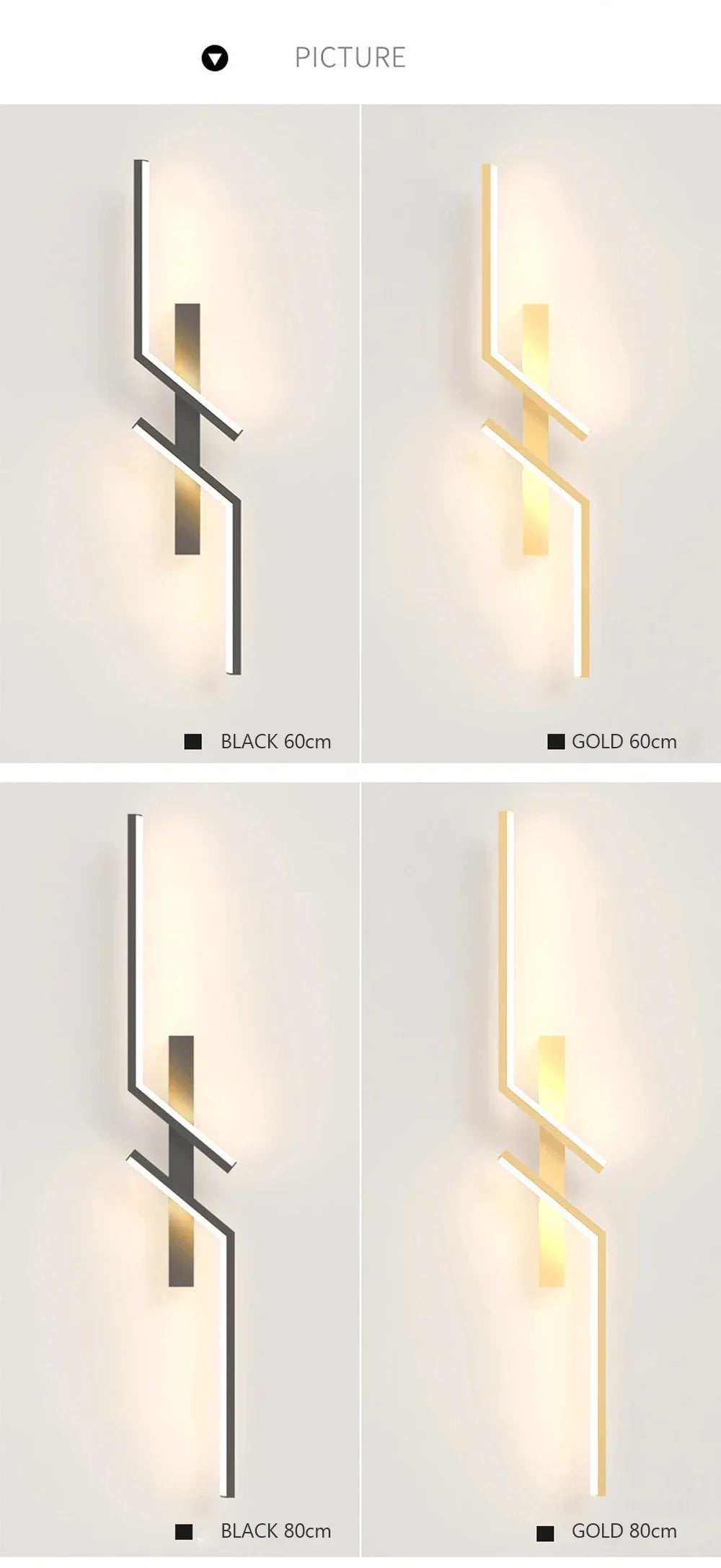 LED Wall Light Modern Minimalist Strip Lighting for Bedroom Bedside Living Room TV Backlight Sofa Decor Wall Sconce Ambient Lamp