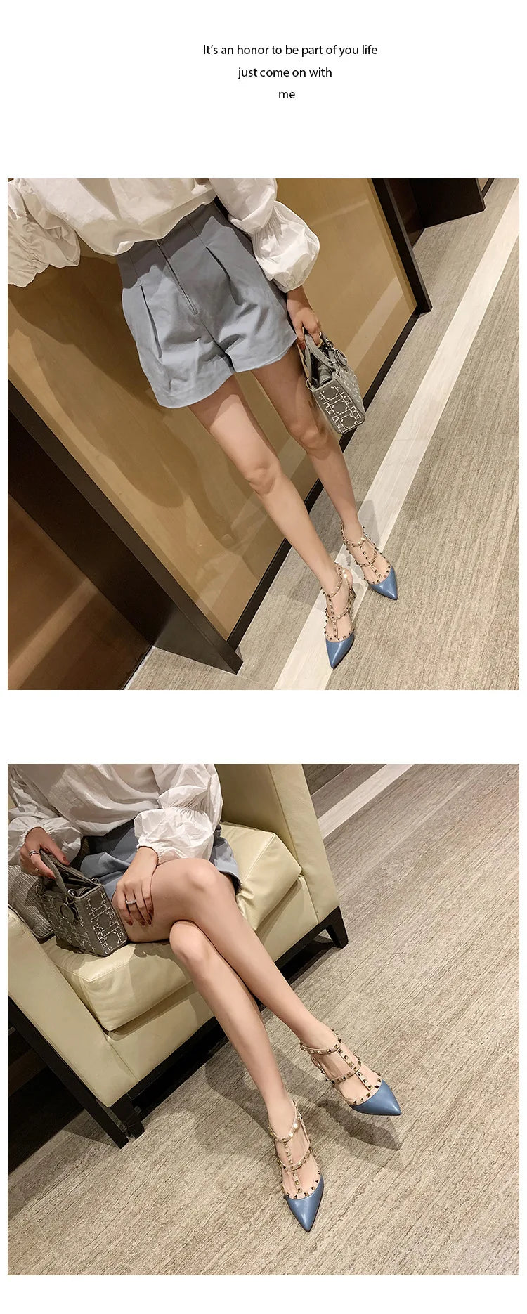 Women's Gladiator sandals Summer 2026 Luxury With Ankle Strap Pointed Toe Fashion Rivet High Heels Party Ladies Shoes Women 10cm