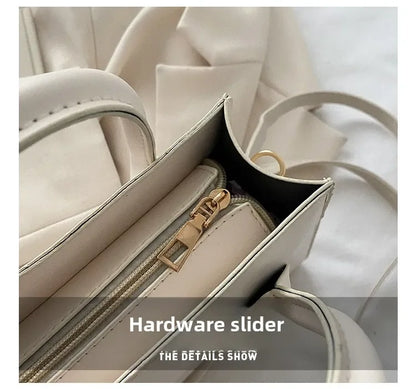 Minimalist Black Small Square Bag All-Match Top Handle Purse Classic Shoulder Bag for Work Women Handbags Crossbody Bags Purse