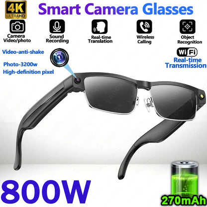 2026 4K Smart Glasses AI Translation Color-changing Lenses High-definition Voice Call Music Local Open-ear Audio Smart  Glasses
