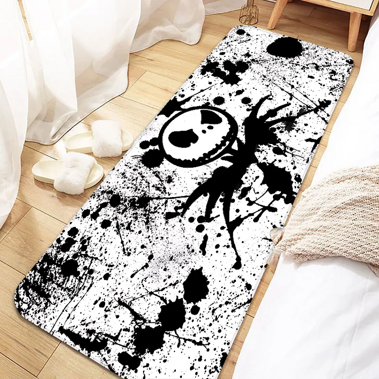 Jack Skellington Door Mat Entrance Non-slip Doormat Washable Kitchen Carpet Living Room Hallway Rugs Bathroom Bath Door Mats