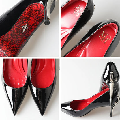 Alionly 2026 New 8CM Thin High Heels Pumps Women Pointed Toe Slip On Shoes Elegant Prom Wedding Stripper Ladies Sandals