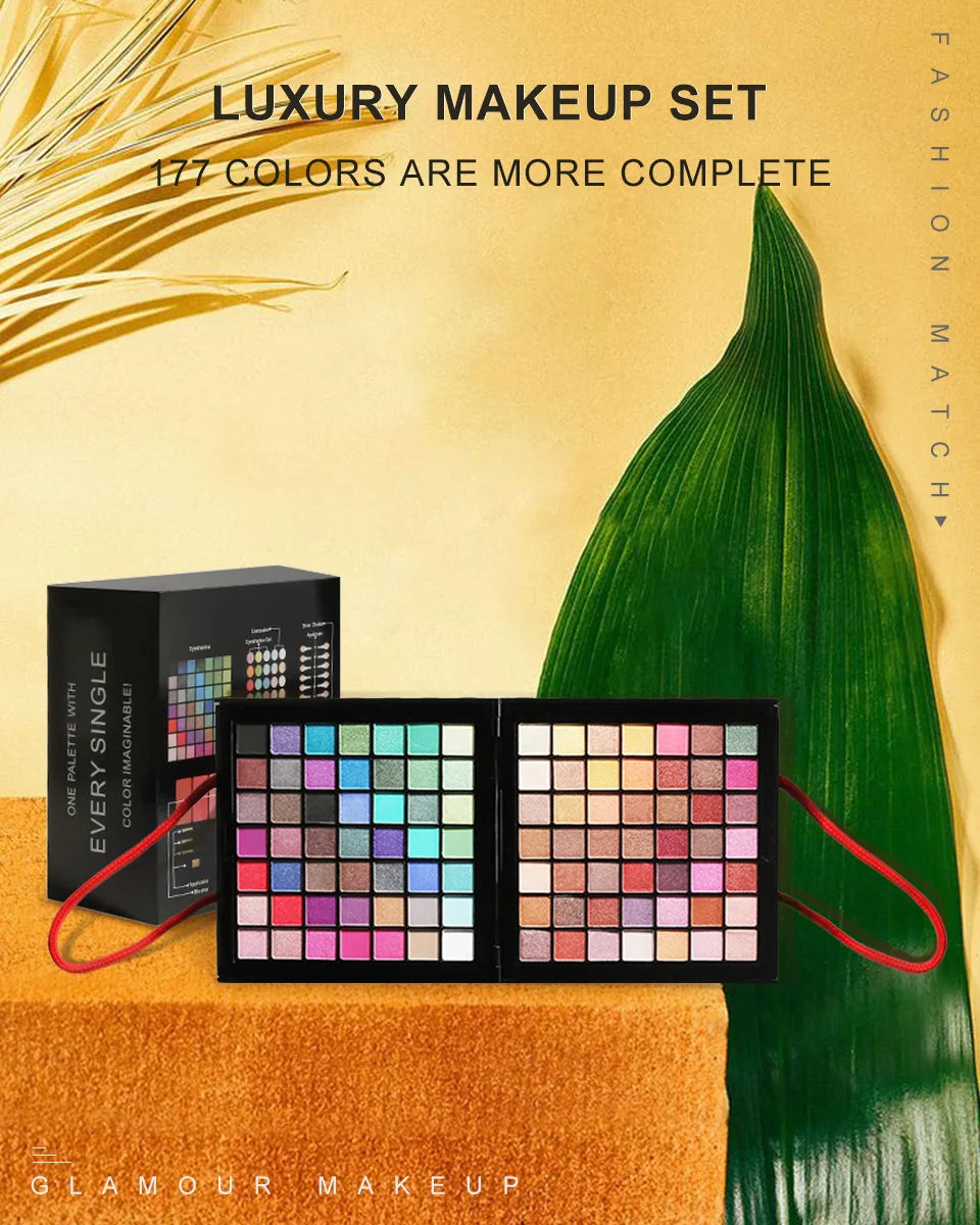 New Multi-function Makeup Kit Full Set Box For Women Waterproof Lips Blush Foundation Beginner Travel Portable Palette