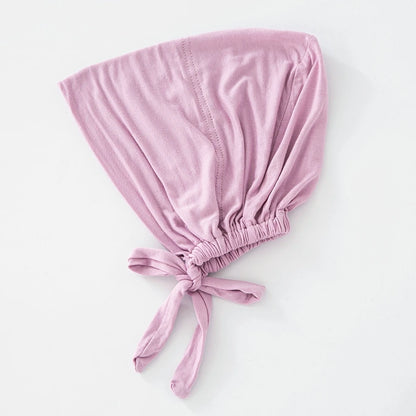 82 Colors Tie-Back Undercaps Fashion Women's Inner Hijab Muslim Cap Bonnet Plain Islamic Cotton Spandex Jersey DEW Underscarf