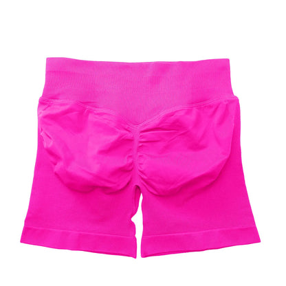 NCLAGEN Impact Shorts 4.5" Women Fitness Sports Biker Shorts Low Ribbed Band Gym Workout Scrunch Butt Yoga Seamless Leggings
