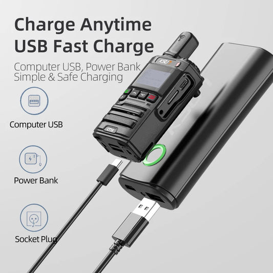KSUN CT16 Globalptt Walki Talky 4g LTE POC Internet Radio 100 km Long Range 5000 Miles Walkie Talkies with SIM Card