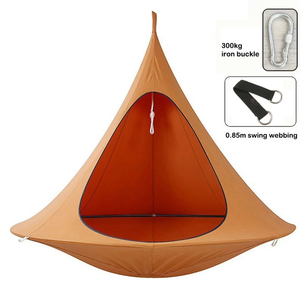 Hanging Chair Hammock, Portable Butterfly Shaped Swing Hanging Chair, 1200D Oxford Fabric Waterproof Casual Hanging Double Swing For Indoor Bedroom Living Room Decor, Outdoor Patio Garden And Camping