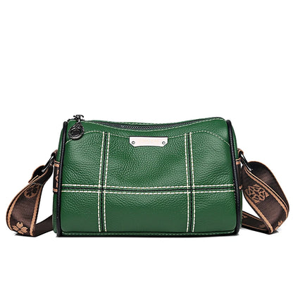 Women Genuine Leather Handbags Luxury Designer 3 Layers Cow Leather Shoulder Crossbody Bags Ladies Large Capacity Messenger Bag