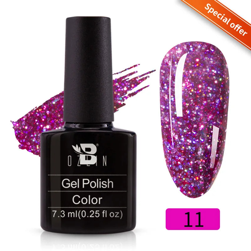 AWStorG 5ML Colorful Laser Cat Magnetic Gel Blue Glitter Shine Soak Off  Semi Permanent  UV Gel Nail Art Varnish Nail Supplies