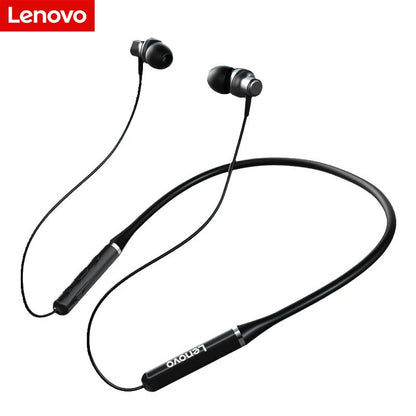 Lenovo Bluetooth Earphones HE05X Wireless Earbuds Magnetic Neckband Earphone Waterproof Sport Headset Mic Noise Cancelling