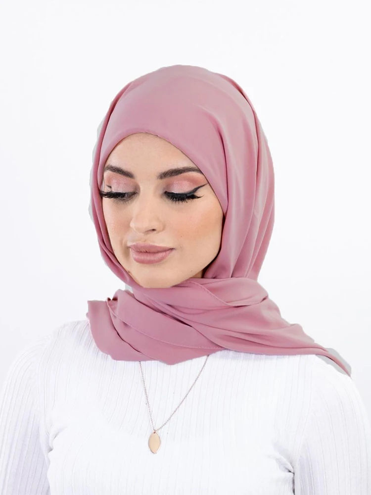 Pin Free Instant Chiffon Hijab Women Jersey Bonnet Islam Shawls and Wraps Bonnet Hijab Underscarf Cap Foulard Femme