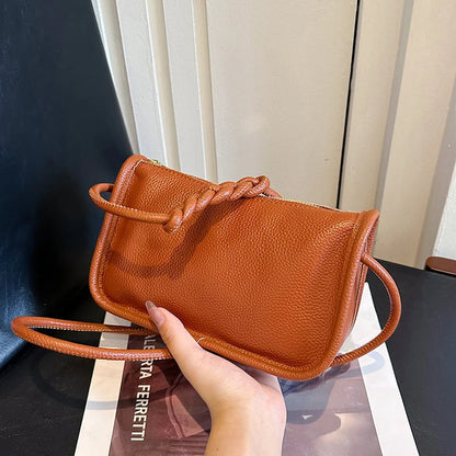 100%Real Cowhide Genuine Leather Sac Fashion Women Crossbody Bags For Ladies New High Capacity Shoulder Bag Handbag Female Purse