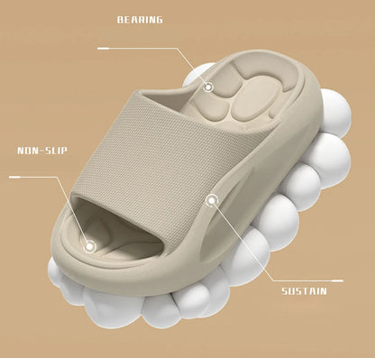 EVA Platform Men's Slippers Home Brand Luxury Designer Shoes Man Casual Sandals Indoor Outdoor Beach Slides Unisex Soft Non-Slip