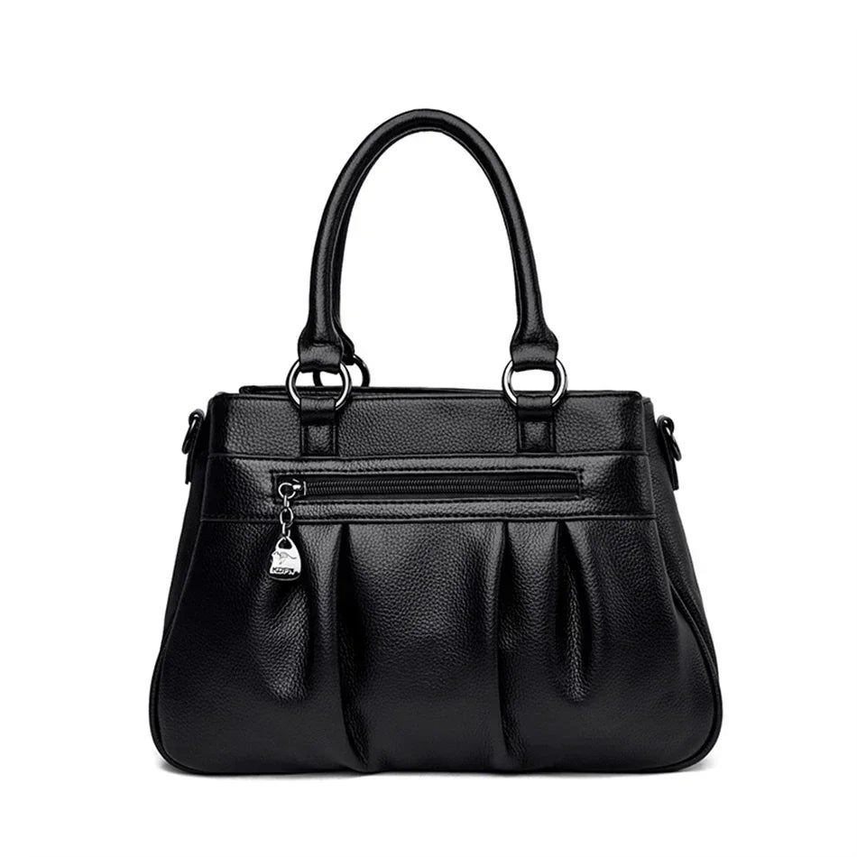Luxury Handbags Women Bags Designer 3 Layers Leather Hand Bags Big Capacity Tote Bag for Women Vintage Top-handle Shoulder Bags