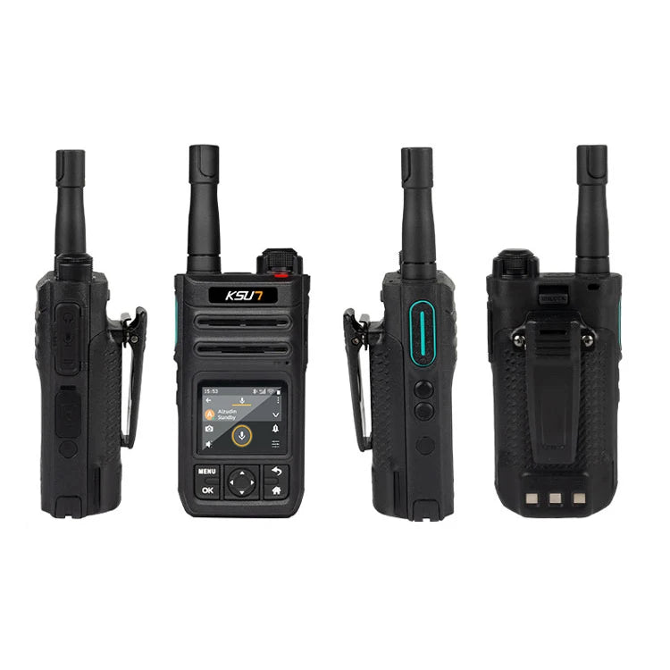 ZL30 Blue Tooth Ptt Poc 4G Network Walkie Talkie Android Handy Talkie 100 Km Range Long Range Radio Compatible With Zello App
