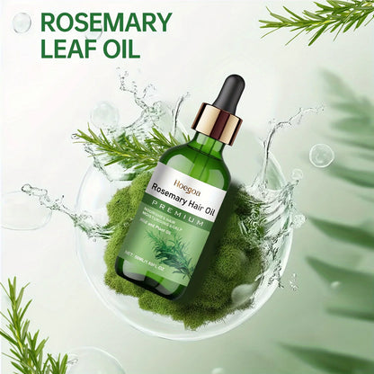 Rosemary Plant Hair Oil Nourish Scalp Dry Damaged Hair Smooth Frizzy Texture Improve Brittle Hair Gentle Daily Scalp Care