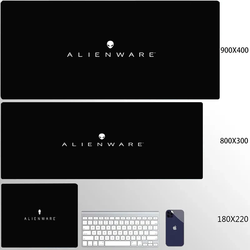 XXL Mouse Pad Computer Custom Desktop Mouse Pads Alienware LOGO Mousepad Natural Rubber Lauge Mouse Mat Anti-slip Soft Carpe