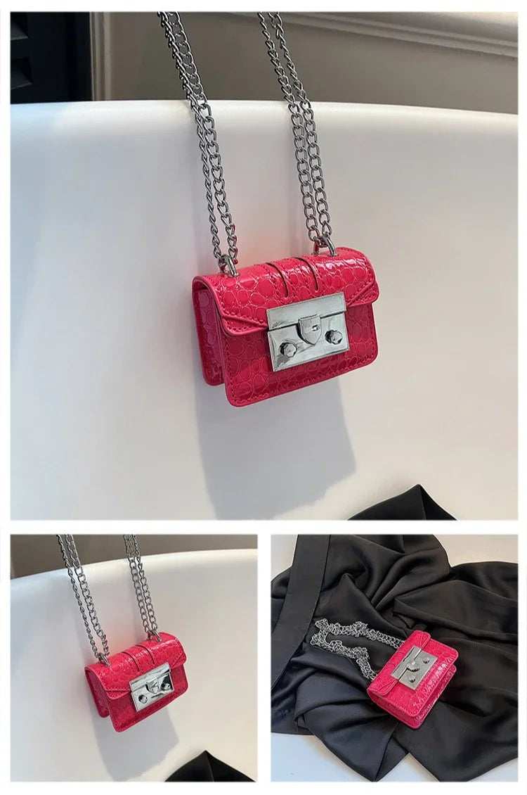 Chain Female Bag Mini Summer Crossbody Bags for Women Fashion Luxury Designer Handbag Women's 2025 Trend Woman Shoulder Purse