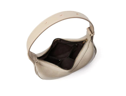 FOXER Brand PU Leather Women's Shoulder Bag 2026 Fashion Lady Crescent Luxury Design Half-moon Handbag Crossbody Bag Girl Gift