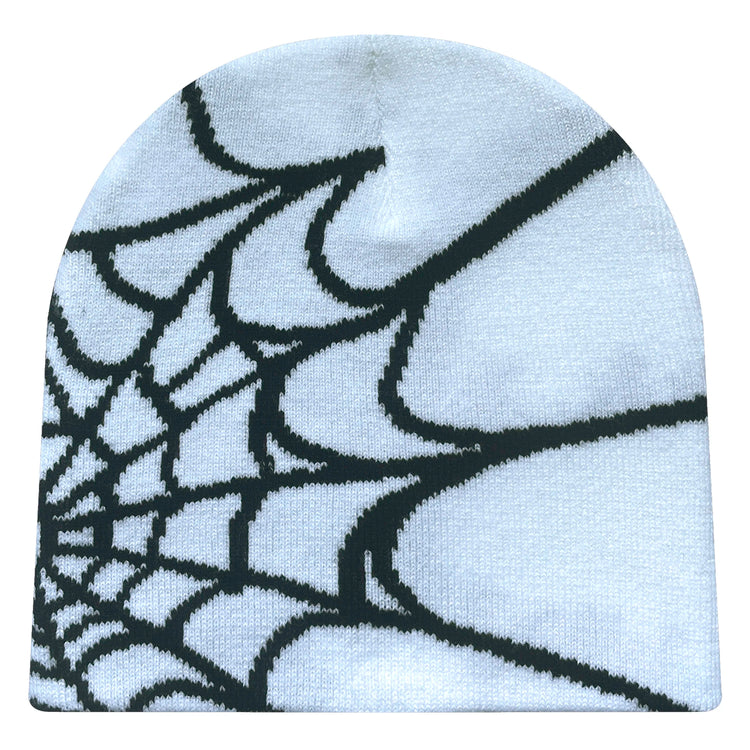 Four Seasons Men's And Women's Universal Y2K Knit Hat Spider Web Riding Outdoor Sports Fashion Hat