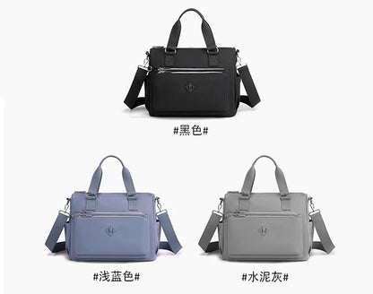 High-grade fabrics,Women's Shoulder bag Female Top-Handle bag Handbag Waterproof Nylon CrossBody Bag Ladies Messenger Bag