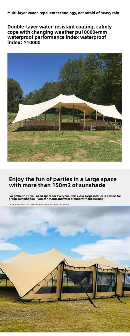 Hot Sale Custom Geodesic Glamping Dome Tent, Waterproof Outdoor Canopy Marquee, Large Resort Wedding Party Event Camping Shelter