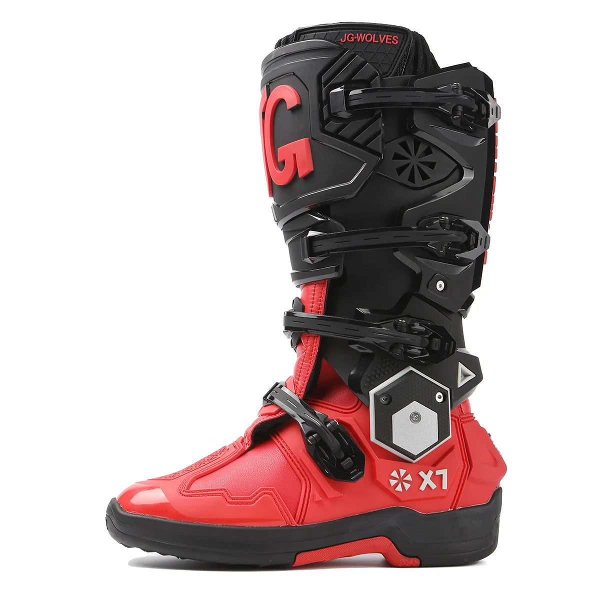 Men Professional Motocross Mid-Calf Long High Ankle Off-Road Racing Boots Moto Rider Protective Shoes Men Woman Motorcycle Boots
