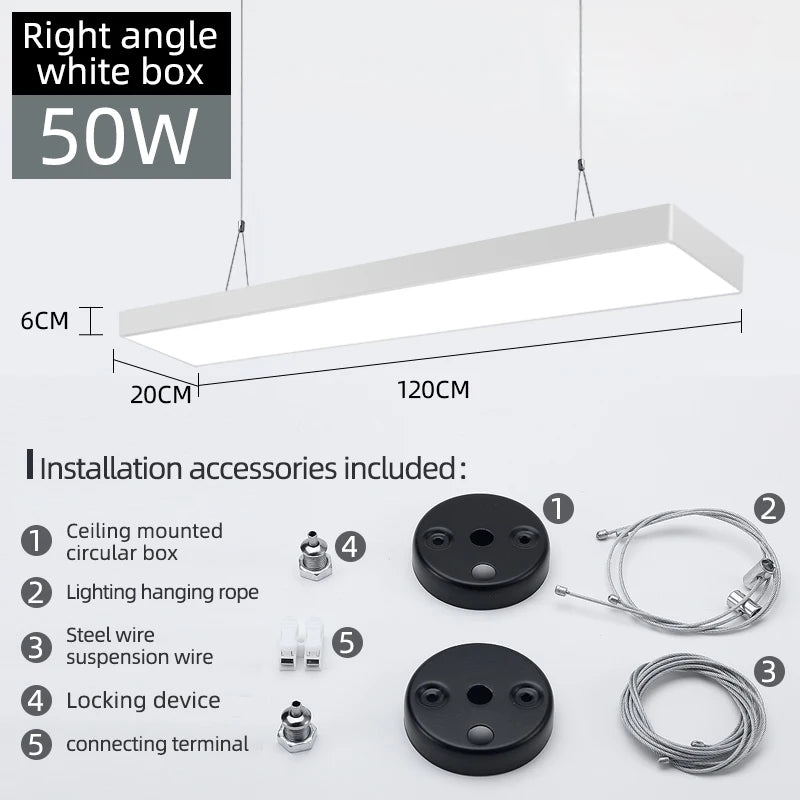 Large Energy-saving Pendant Lamp LED Ultra Wide Chandeliers High Bright Lighting Office Restaurant Home Living Room Lights LED