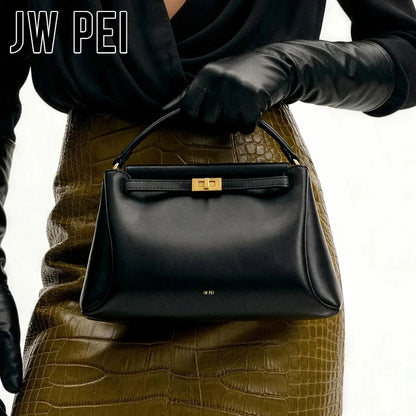 JW PEI Carmen Women Top Handle Handbag Luxury Style Small Shoulder Bag Fashion Crossbody Purse Elegant Minimalist Tote Bag Designer Inspired Handbag for Women