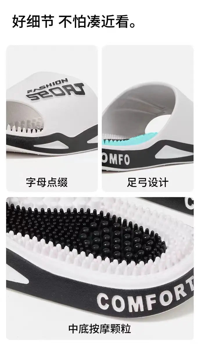 Couple massage slippers men's bathroom shower 2026 new acupoint foot therapy home indoor men's cool slippers summer