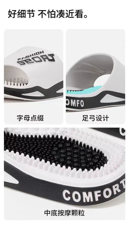 Couple massage slippers men's bathroom shower 2026 new acupoint foot therapy home indoor men's cool slippers summer