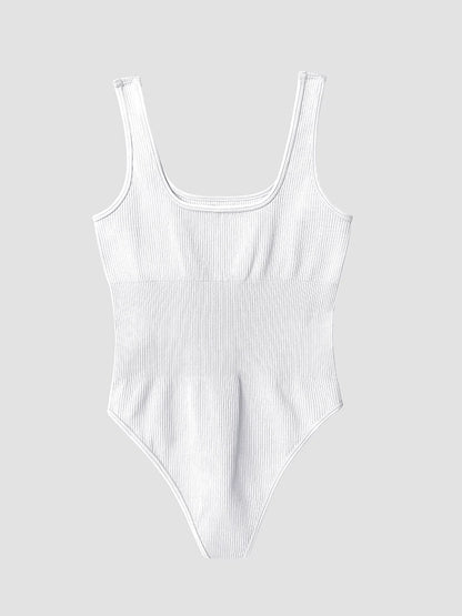 New Trend Solid Color Women's Bodysuit Sexy Sleeveless Tank Top Body Shaping Clothing Yoga Gym Workout One Piece Bodysuit