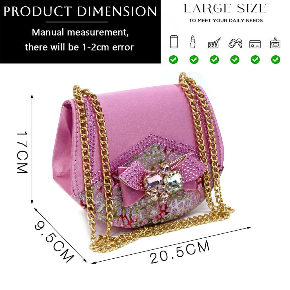 Elegant Women Heels for Party Open Toe Special Material Design Rhinestone Italian Only Sandals and Set to Choose 2024