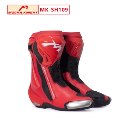 Moto Protective Boot Waterproof Enduro Motorcyclist Shoes Anti-slip Motocross Rally High Top Boot Interior and Outer Shoes