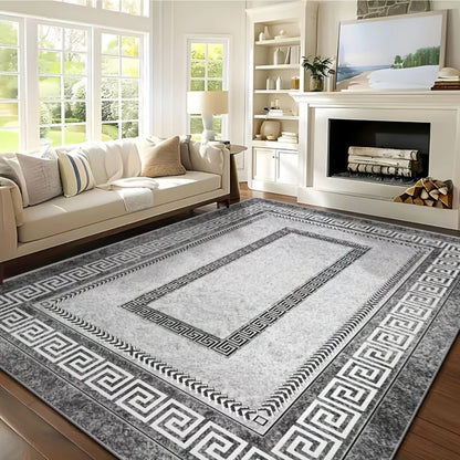Classic Greek Key Carpet Office Patio Coffee Table Bedroom Lounge Dining Living Room Non Slip Area Rugs Doormat HOME DECOR