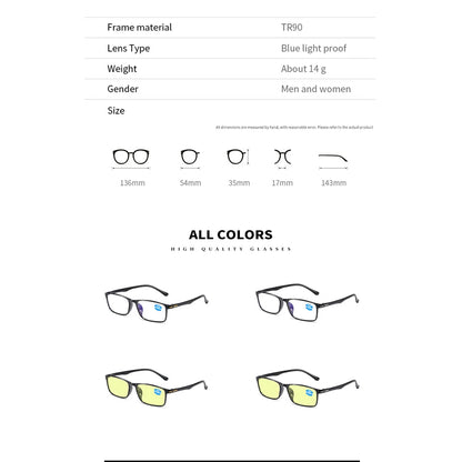 Smart Automatic Zoom Eyeglasses Anti-Blue Light Reading Glasses Men Women Optical Spectacle Intelligent zoom+1.0 to+6.0 Eyeglass