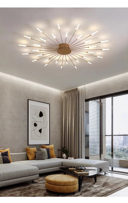 Modern Firework s Led Ceiling Lamp Creativity Living Dining Room Ceiling Chandelier Home Lighting Bedroom Light Luster Luminaire