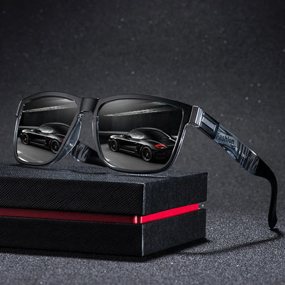 Fashion Classic Square Sunglasses Men Women Driving   Fishing Colorful Trendy Lightweight Outdoor Goggles
