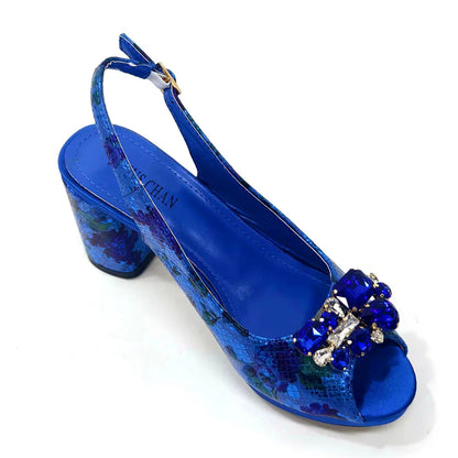 Venus Chan Italian Design Shoes and Bags Matching Set 2024 Women High Heel Party Purple Color Nigeria Wedding Bigger Size Shoes