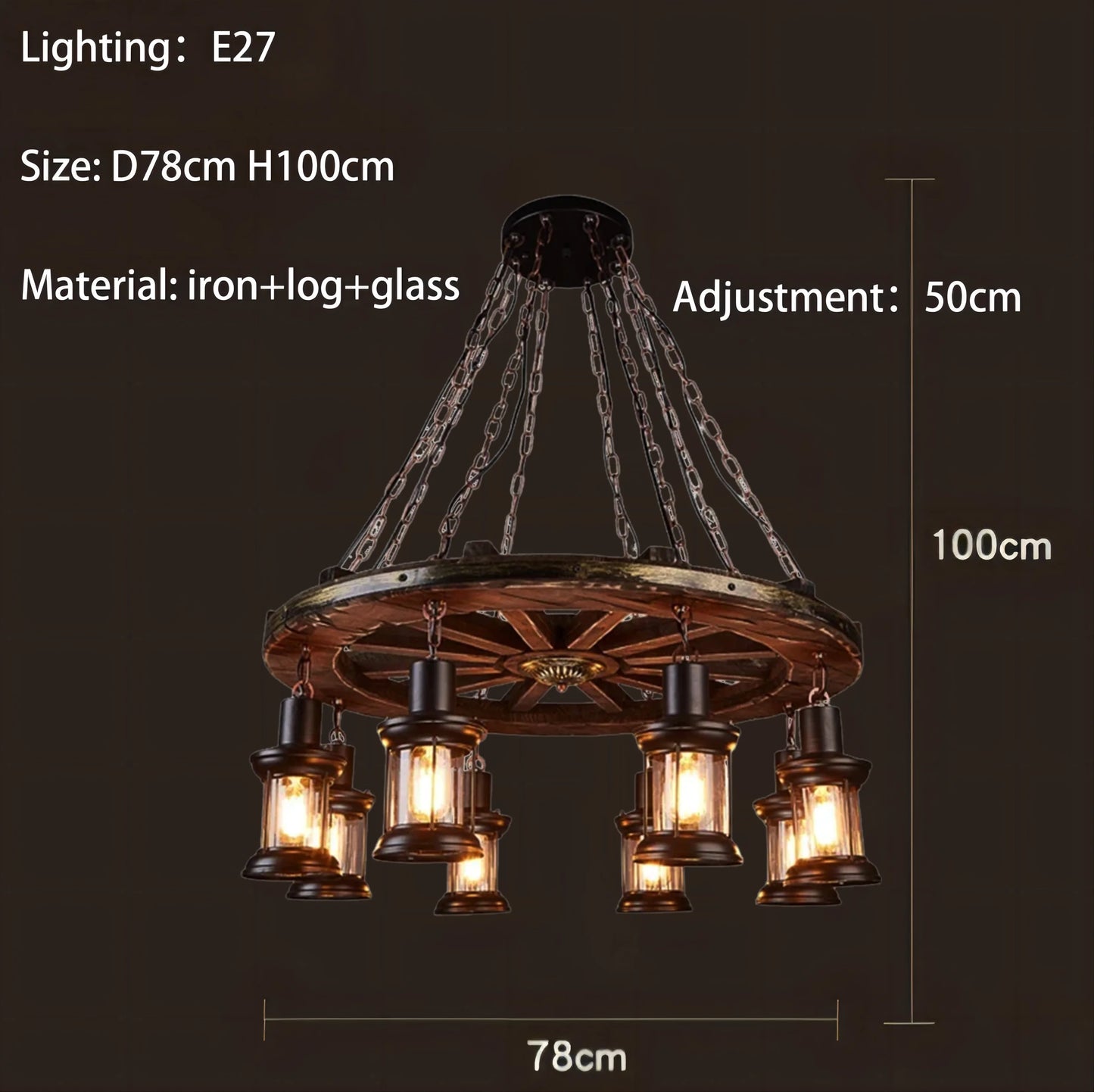 Classical Industrial Iron LED Wheel Pendant lights Metallic lustre Hanging Lamps Bar decoration Suspend Lamps Cafe Pendend Lamps